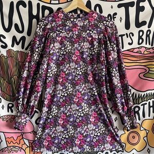 Vintage 1960s floral dress